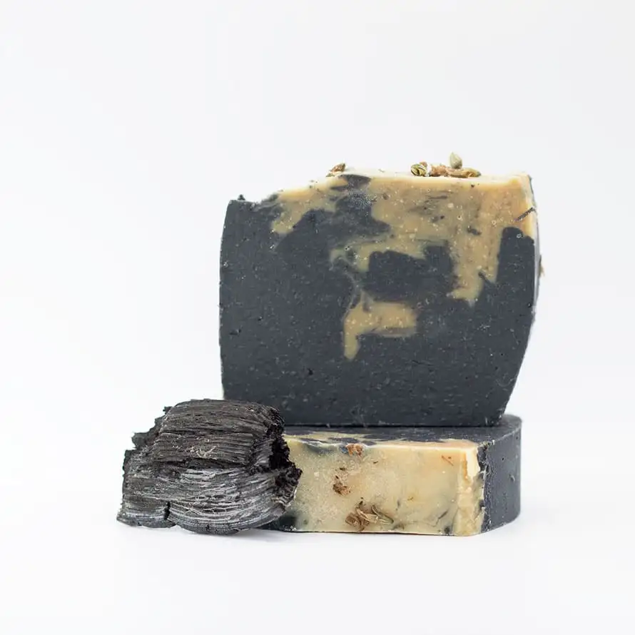 Charcoal & Flowers Exfoliating Soap
